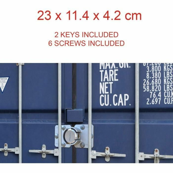 Master Lock Candado Redondo con Cerrojo para Puerta de Furgoneta 736EURD