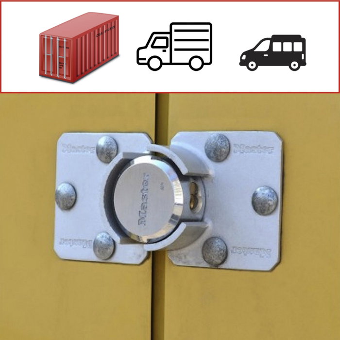 Master Lock Candado Redondo con Cerrojo para Puerta de Furgoneta 736EURD Master Lock Candado Redondo con Cerrojo para Puerta de Furgoneta 736EURD