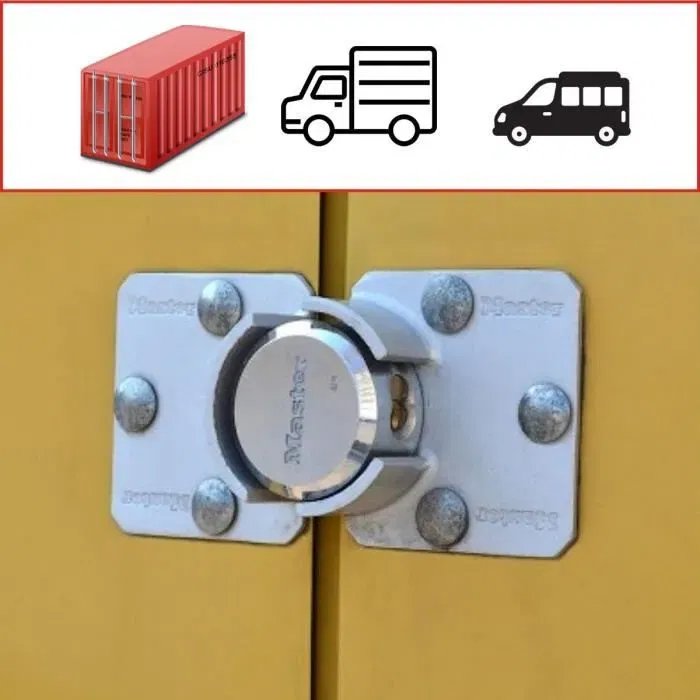 Master Lock Candado para Puerta de Furgoneta 736EURD Candado Redondo con Cerrojo Master Lock Candado para Puerta de Furgoneta 736EURD Candado Redondo con Cerrojo