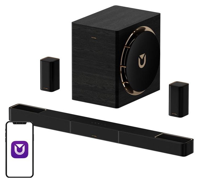 Ultimea Skywave X70 Barra de Sonido 7.1.4, Dolby Atmos, HDMI, USB, Bluetooth, 980W