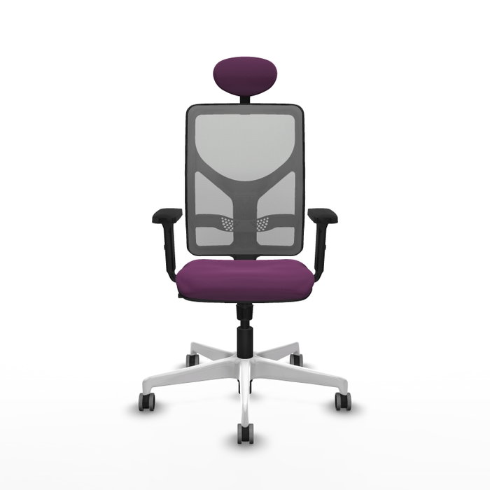 PIQUERAS Y CRESPO Silla de oficina Motilla Morada y Gris