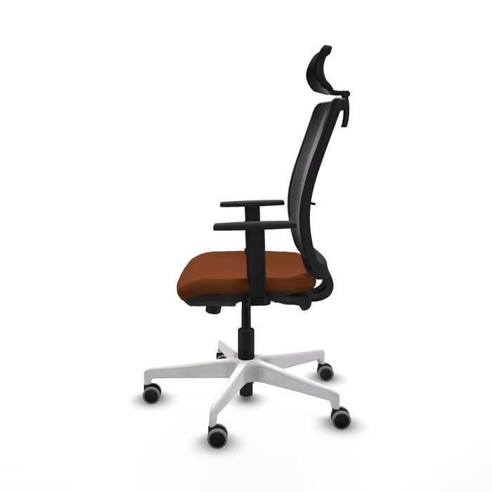 PIQUERAS Y CRESPO Silla de oficina Haches con mecanismo Sincro/Traslack Marrón y Negro PIQUERAS Y CRESPO Silla de oficina Haches con mecanismo Sincro/Traslack Marrón y Negro