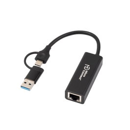 MicroConnect Adaptador de red Gigabit USB-C / A a RJ45