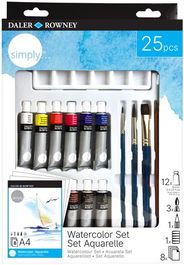 Acuarelas Daler Rowney Simply 12Ml Set De 25