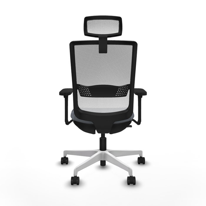 PIQUERAS Y CRESPO Silla de oficina Haches con Mecanismo Sincro/Traslack, Gris y Blanco PIQUERAS Y CRESPO Silla de oficina Haches con Mecanismo Sincro/Traslack, Gris y Blanco