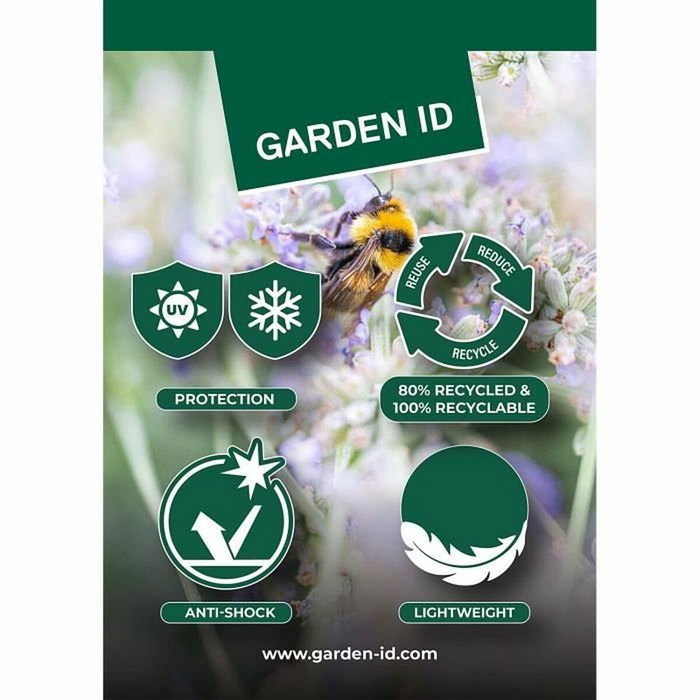 Garden Id Maceta Fancy Gris claro 40 x 42 cm Garden Id Maceta Fancy Gris claro 40 x 42 cm