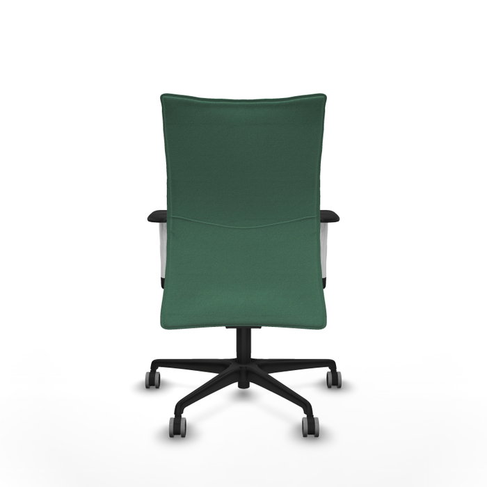 PIQUERAS Y CRESPO Silla Albacete Confidente Verde Esmeralda con Mecanismo Sincro y Brazos 1D