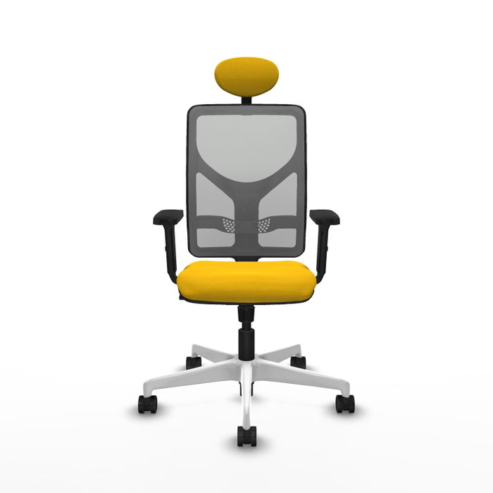 PIQUERAS Y CRESPO Silla de oficina Motilla con mecanismo Sincro, Amarillo y Gris PIQUERAS Y CRESPO Silla de oficina Motilla con mecanismo Sincro, Amarillo y Gris