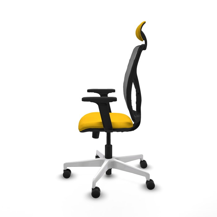 PIQUERAS Y CRESPO Silla de oficina Motilla con mecanismo Sincro, Amarillo y Gris PIQUERAS Y CRESPO Silla de oficina Motilla con mecanismo Sincro, Amarillo y Gris