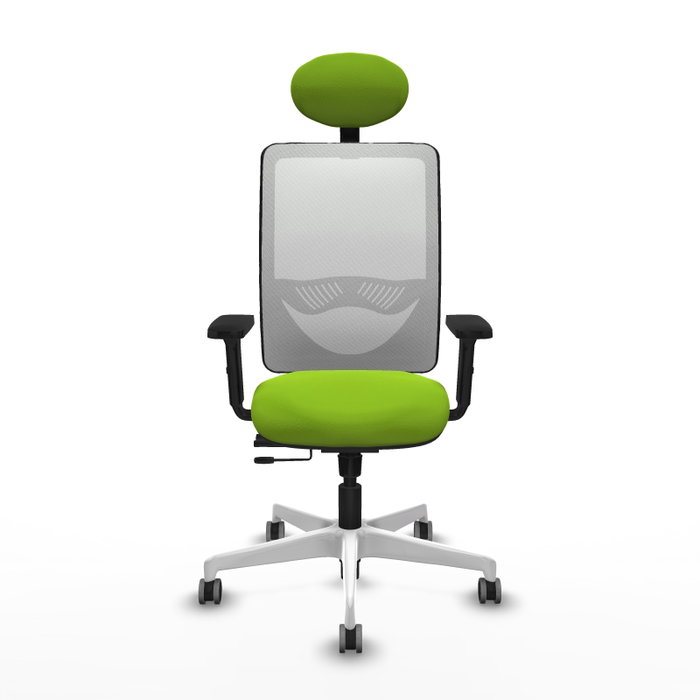 PIQUERAS Y CRESPO Silla de oficina Zulema Sincro/Traslack Pistacho y Blanco PIQUERAS Y CRESPO Silla de oficina Zulema Sincro/Traslack Pistacho y Blanco