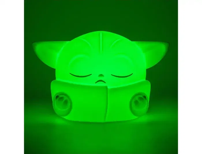 Wondee Lámpara Mandaloriano Grogu (Baby Yoda) de Silicona, Luz Nocturna Suave y Táctil