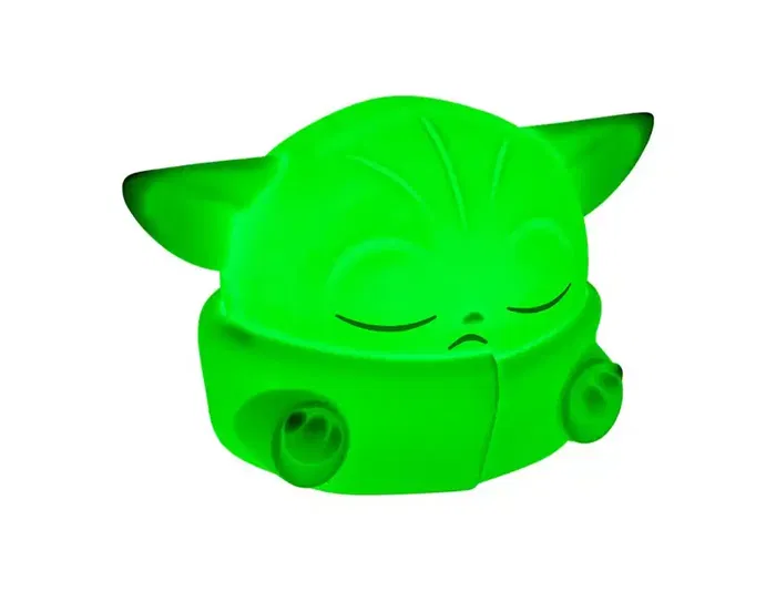 Wondee Lámpara Mandaloriano Grogu (Baby Yoda) de Silicona, Luz Nocturna Suave y Táctil