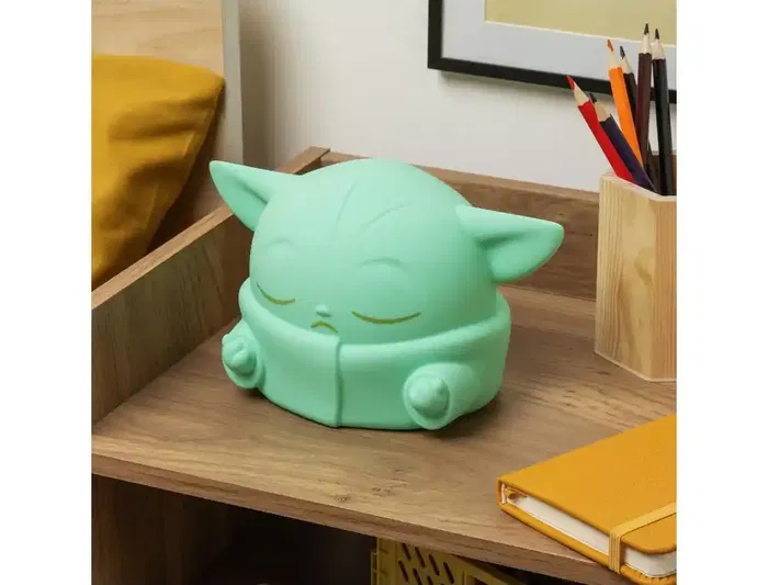 Wondee Lámpara Mandaloriano Grogu (Baby Yoda) de Silicona, Luz Nocturna Suave y Táctil