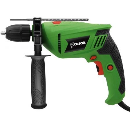 TALADRO PERCUTOR CASALS VT80REAM+R - 800W - PORTABROCAS AUT. 13MM - REVERSIBLE - 0-3000RPM - TOPE PROFUNDIDAD + MALETÍN + KIT BROCAS Y ADAPTADORES