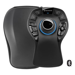 3Dconnexion SpaceMouse Pro Wireless Bluetooth, Ratón 3D 6DoF con 15 Botones Programables, Negro, Edición Bluetooth