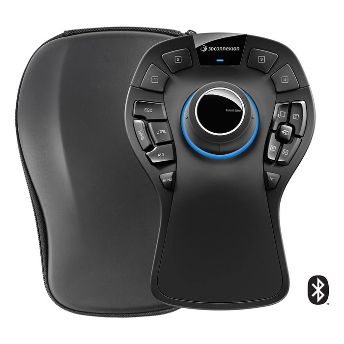 3Dconnexion SpaceMouse Pro Wireless Bluetooth, Ratón 3D 6DoF con 15 Botones Programables, Negro, Edición Bluetooth 3Dconnexion SpaceMouse Pro Wireless Bluetooth, Ratón 3D 6DoF con 15 Botones Programables, Negro, Edición Bluetooth
