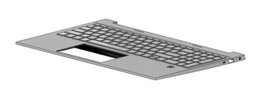 HP Cubierta superior de teclado Plata natural con retroiluminación