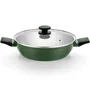 Monix M509900 Pack Batería de Cocina Forest - Cazo 16cm, Cacerolas Bajas 24 y 28cm, Cacerolas 20cm en Acero Inoxidable Apta Inducción