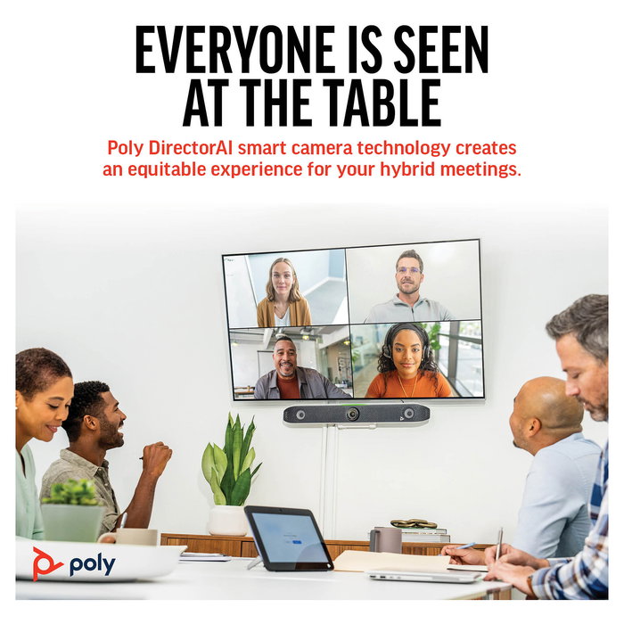 HP Poly Studio X52 con TC10 All-in-One Sistema de Video Conferencia 4K (UE)