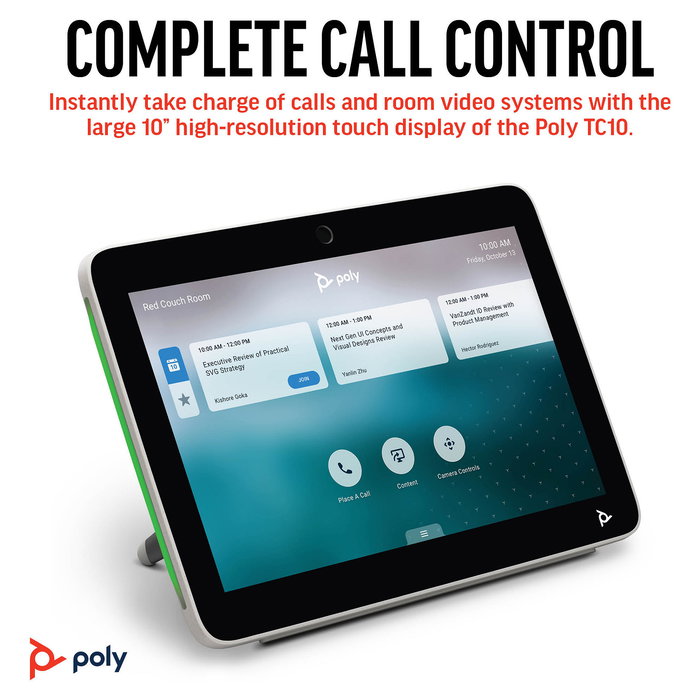 HP Poly Studio X52 con TC10 All-in-One Sistema de Video Conferencia 4K (UE)