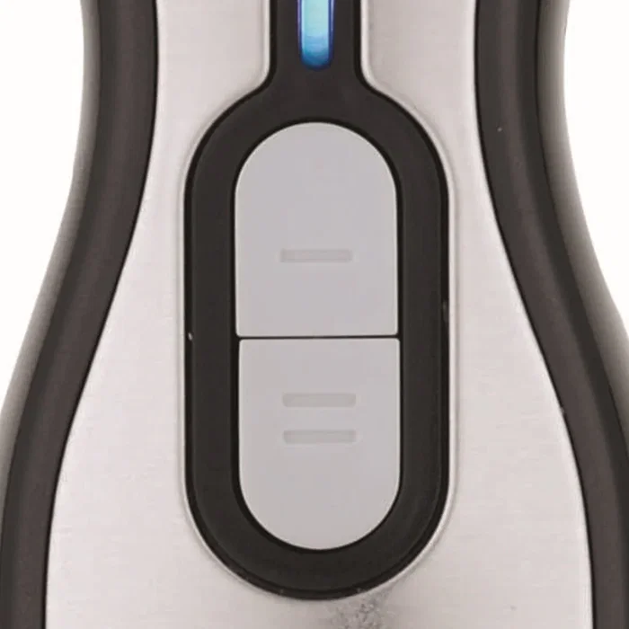 Haeger Extreme Chopper Batidora de Vaso 1000W Negro y Acero Inoxidable - Con Jarra de Vidrio, 2 Velocidades y Picadora