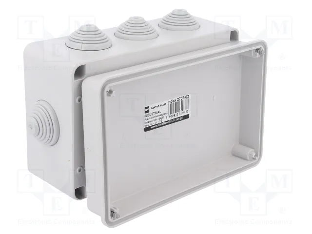 ELEKTRO-PLAST NASIELSK Caja de conexiones IP55 gris ELEKTRO-PLAST NASIELSK Caja de conexiones IP55 gris