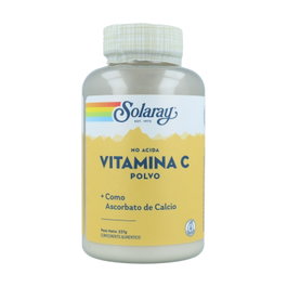 Solaray Vitamina C en Polvo Crystalline 5000 mg 227 g Suplemento Inmune y Colágeno