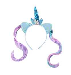 Rubies Diadema Unicornio Azul Con Mechas Infantil