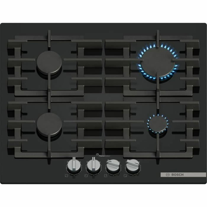 Bosch Placa de gas Serie 6 PPP6A6I40 - 4 quemadores - Negra Bosch Placa de gas Serie 6 PPP6A6I40 - 4 quemadores - Negra