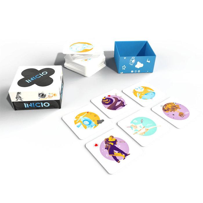 Hot Macacos Inicio HMIN01ES - Juego de Cartas Familiar Multilingüe Educativo de Asociación de Palabras, a partir de 8 años, 2-6 jugadores