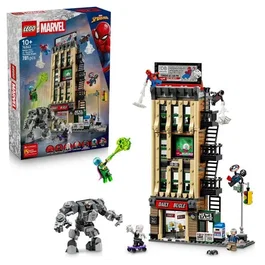 LEGO Marvel 76342 Spider-Man vs. Mysterio: The Daily Bugle - Juguete de construcción, set de edificio modular para mayores de 10 años