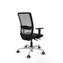 PIQUERAS Y CRESPO Silla de oficina Haches con mecanismo Sincro/Traslack, Negro y Gris