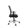 PIQUERAS Y CRESPO Silla de oficina Haches con mecanismo Sincro/Traslack, Negro y Gris