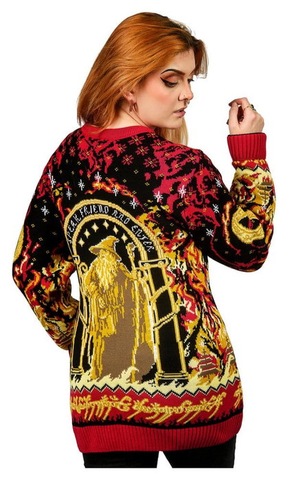 AAA Merchandise Sudadera navideña El Señor de los Anillos Balrog Talla L