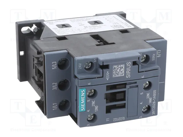 SIEMENS 3RT2028-1AB00 Contactor 3-polar 24V AC