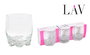 Lav Set 3 Vasos Agua 290 cc Colección Adora (16 Cajas)