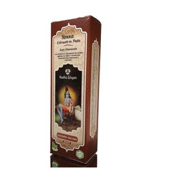Radhe Shyam Henna Pasta Castaño Oscuro con extractos naturales de jojoba, germen de trigo, manzanilla y romero