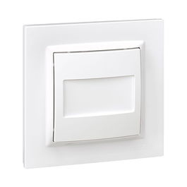 Simon Tapa ciega serie 10 2,5 cm Blanco con marco 8x3x8 cm