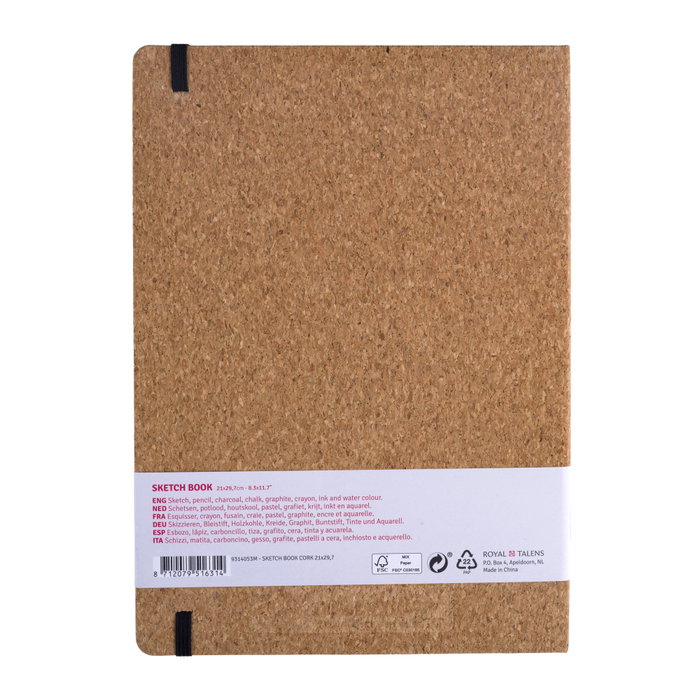Talens Art Creation Cuaderno Bocetos Corcho 21 x 29.7 cm, 140 g, 80 hojas