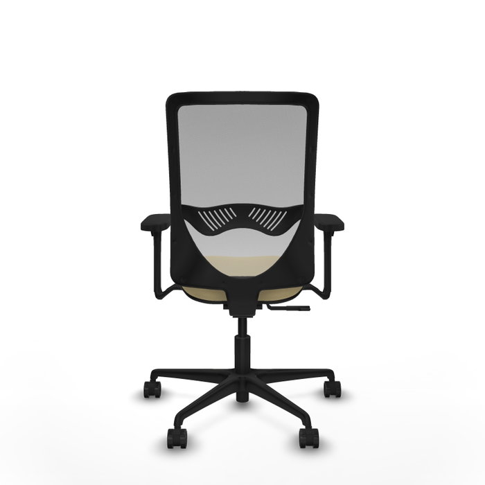 PIQUERAS Y CRESPO Silla de oficina Zulema con mecanismo Sincro, brazos 3D y tapizado Crema/Gris PIQUERAS Y CRESPO Silla de oficina Zulema con mecanismo Sincro, brazos 3D y tapizado Crema/Gris