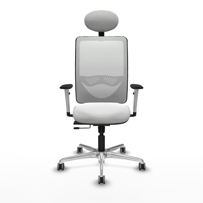 PIQUERAS Y CRESPO Silla de oficina Zulema Blanca con mecanismo Sincro/Traslack