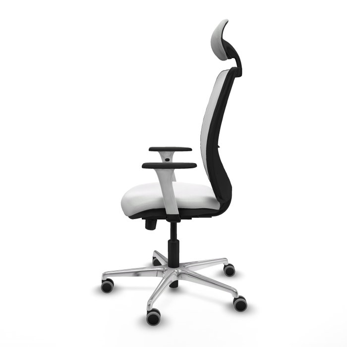 PIQUERAS Y CRESPO Silla de oficina Zulema Blanca con mecanismo Sincro/Traslack