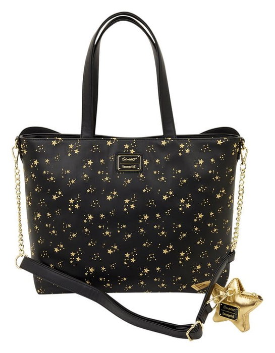 Loungefly Sanrio Chococat Stars Tote Crossbody Bag con Monedero Loungefly Sanrio Chococat Stars Tote Crossbody Bag con Monedero