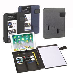 Carpeta De Congresos Carchivo Venture A4 Con Multi Bolsillo, Bloc Y Atril Tablet Gris (Set de 3)