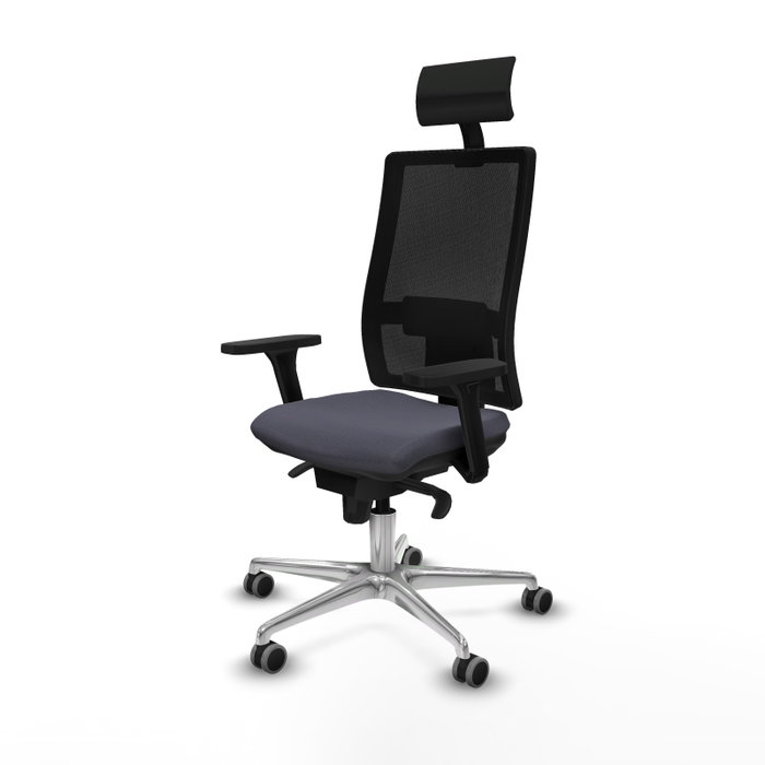 PIQUERAS Y CRESPO Silla de oficina Horna con mecanismo Sincro, Gris oscuro y Negro PIQUERAS Y CRESPO Silla de oficina Horna con mecanismo Sincro, Gris oscuro y Negro
