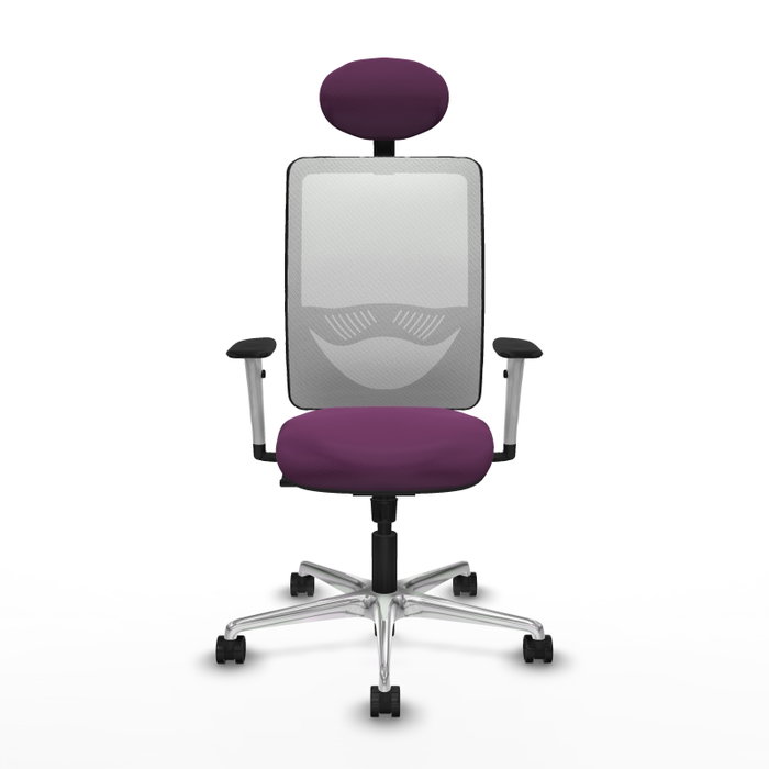 PIQUERAS Y CRESPO Silla de oficina Zulema con mecanismo Sincro, Morado y Blanco PIQUERAS Y CRESPO Silla de oficina Zulema con mecanismo Sincro, Morado y Blanco