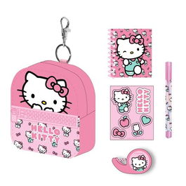 Cerdá Set de Papelería Minimochila Hello Kitty 19.5 x 22.5 x 4.5 cm