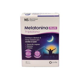 NS Melatonina Plus Triptofano 30 Comp. Complemento alimenticio.
