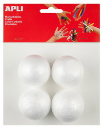 Bolas Poliespan Apli 50 Mm. Bolsa De 4 (Set de 5)