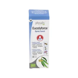 PHYSALIS Eucalyforce Spray Bucal Bio 30 ml - Complemento Natural para Garganta Sensible con Própolis, Tomillo y Echinacea